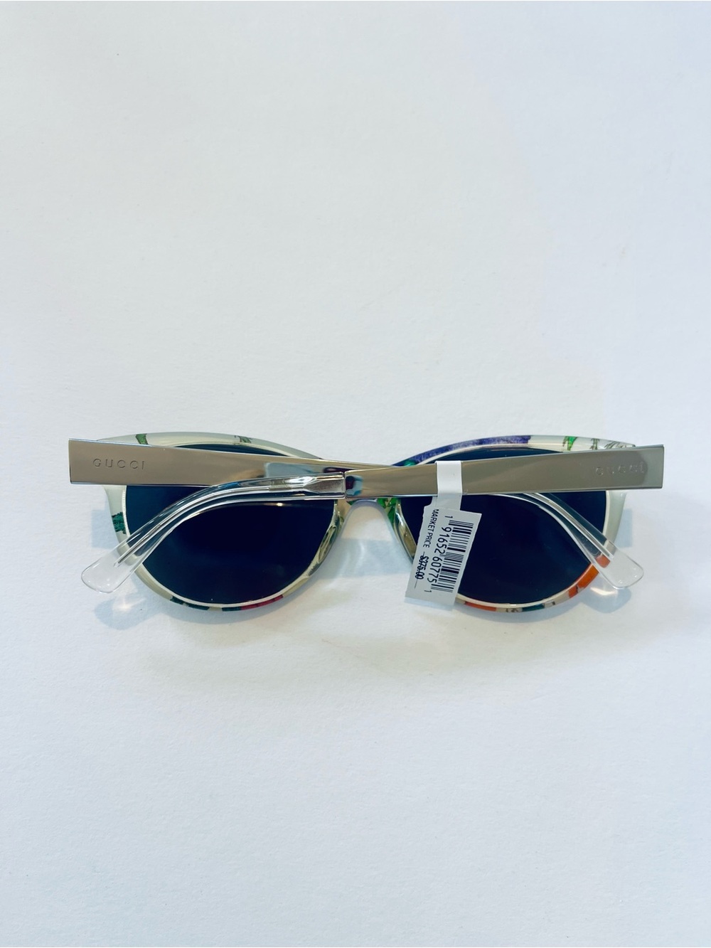 GUCCI SUNGLASSES GG 3742 2G2 140 OPTYL FLORA BUTTERFLY METALLIC TEMPLES - Picture 4 of 5